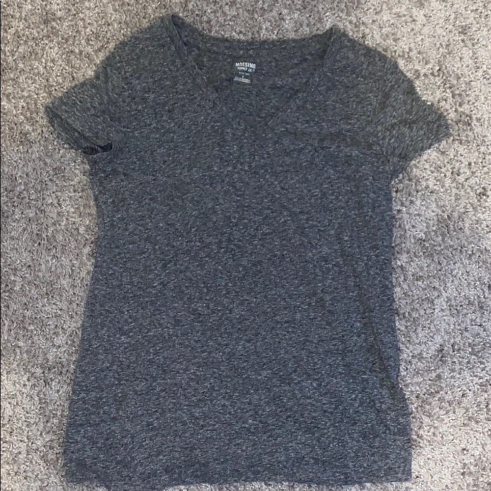 HEATHER GRAY plain Tee Shirt (MOSSIMO)